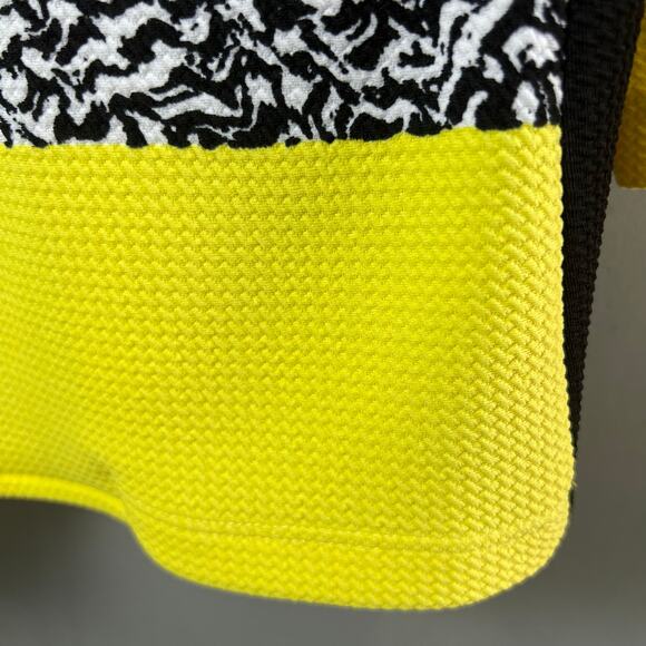 Artex Fashion Black & Yellow Lagenlook Lightweight Jacket w/Large Buttons Size L - Picture 3 of 8